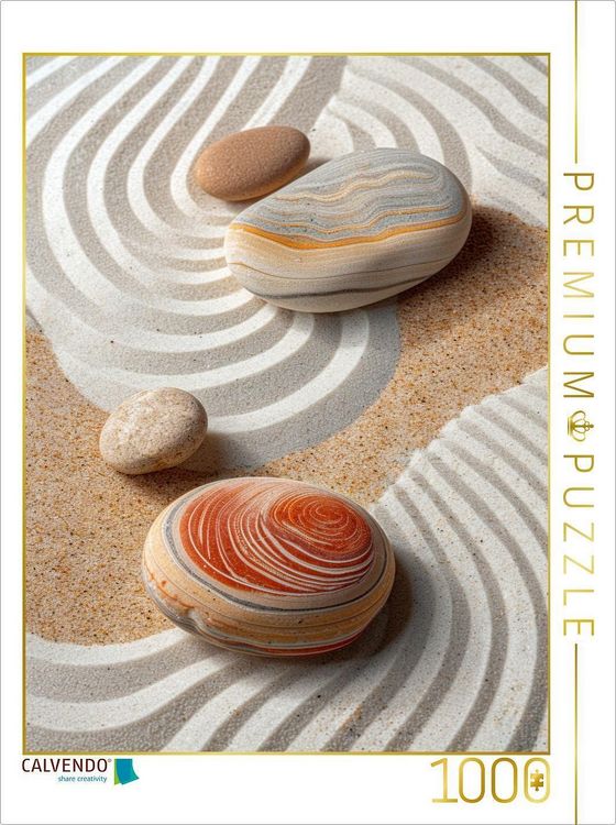 Produktbild: CALVENDO Puzzle Ruhe im Sand - Zen | 1000 Teile Lege-Gr&ouml;&szlig;e 64x48cm Foto-Puzzle f&uuml;r gl&uuml;ckliche Stunden