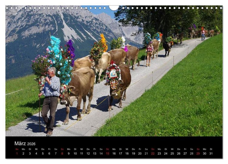 Produktbild: Almabtrieb in Tirol (Wandkalender 2026 DIN A3 quer), CALVENDO Monatskalender