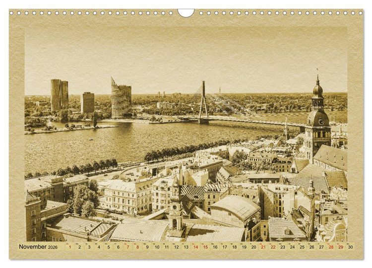 Produktbild: Das Baltikum - Ein Kalender im Zeitungsstil (Wandkalender 2026 DIN A3 quer), CALVENDO Monatskalender