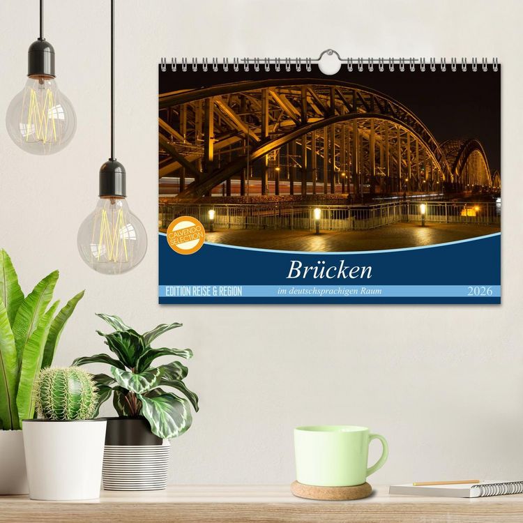 Produktbild: Br&uuml;cken im deutschsprachigen Raum (Wandkalender 2026 DIN A4 quer), CALVENDO Monatskalender