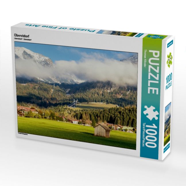 Produktbild: CALVENDO Puzzle Oberstdorf | 1000 Teile Lege-Gr&ouml;&szlig;e 64x48cm Foto-Puzzle f&uuml;r gl&uuml;ckliche Stunden