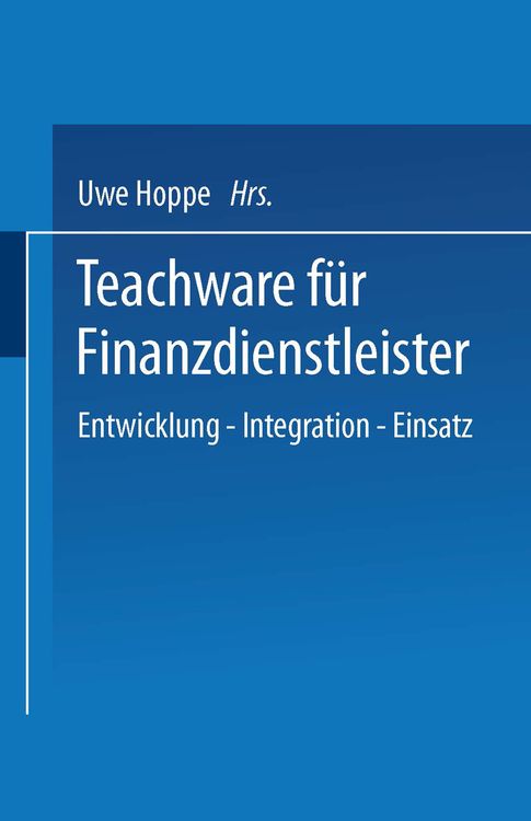 Produktbild: Teachware f&uuml;r Finanzdienstleister