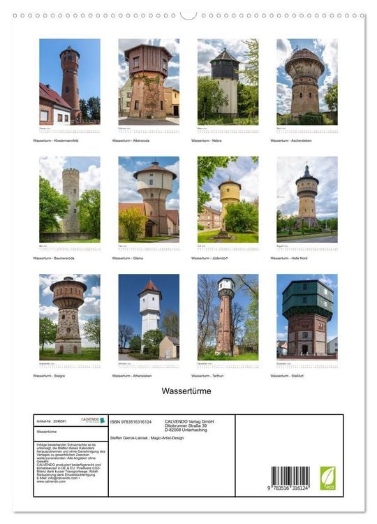 Produktbild: Wassert&uuml;rme (hochwertiger Premium Wandkalender 2026 DIN A2 hoch), Kunstdruck in Hochglanz