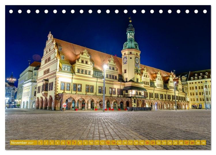 Produktbild: Ein Blick auf Leipzig (Tischkalender 2027 DIN A5 quer), CALVENDO Monatskalender