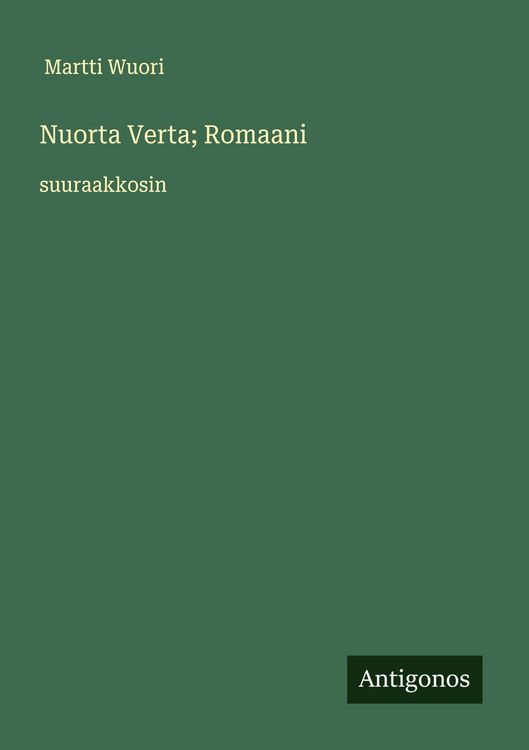 Produktbild: Nuorta Verta; Romaani