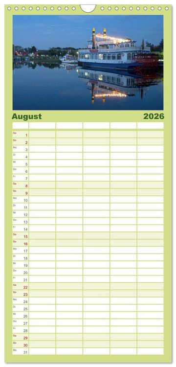 Produktbild: Familienplaner 2026 - Fischland Dar&szlig; Zingst &ndash; Die Halbinsel an der Ostsee mit 5 Spalten (Wandkalender, 21 x 45 cm) CALVENDO