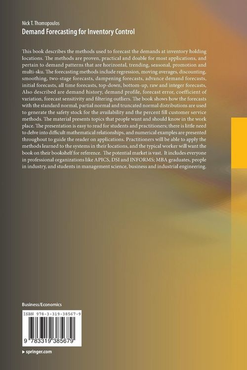 Produktbild: Demand Forecasting for Inventory Control