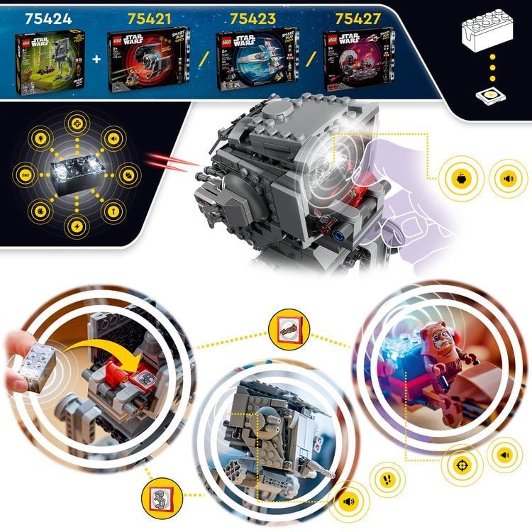 Produktbild: LEGO Star Wars 75424 SMART Play: AT-ST Angriff auf Endor, Spielzeug ab 8