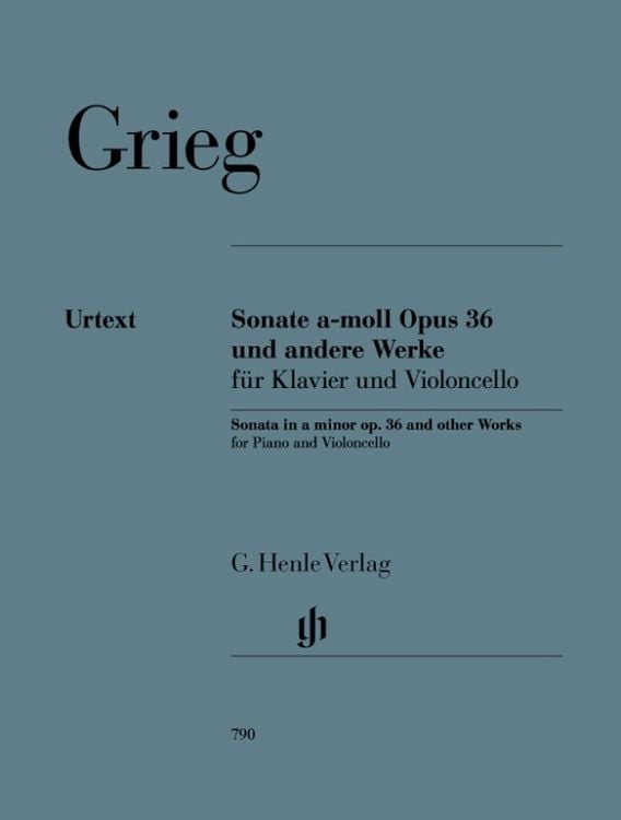 Produktbild: Edvard Grieg - Violoncellosonate a-moll op. 36 und andere Werke für Klavier und Violoncello