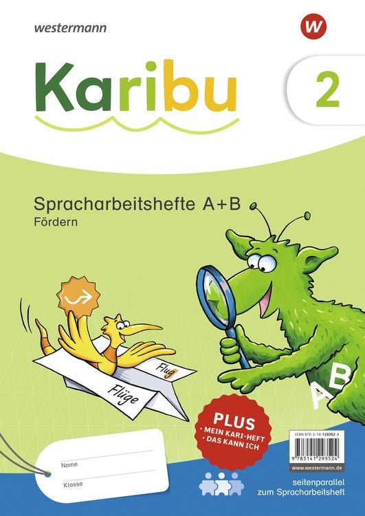 Produktbild: Karibu 2. Paket Spracharbeitshefte A+B F&ouml;rdern - zielgleich, seitenparallel zum Spracharbeitsheft, auch zum Sprachbuch einsetzbar