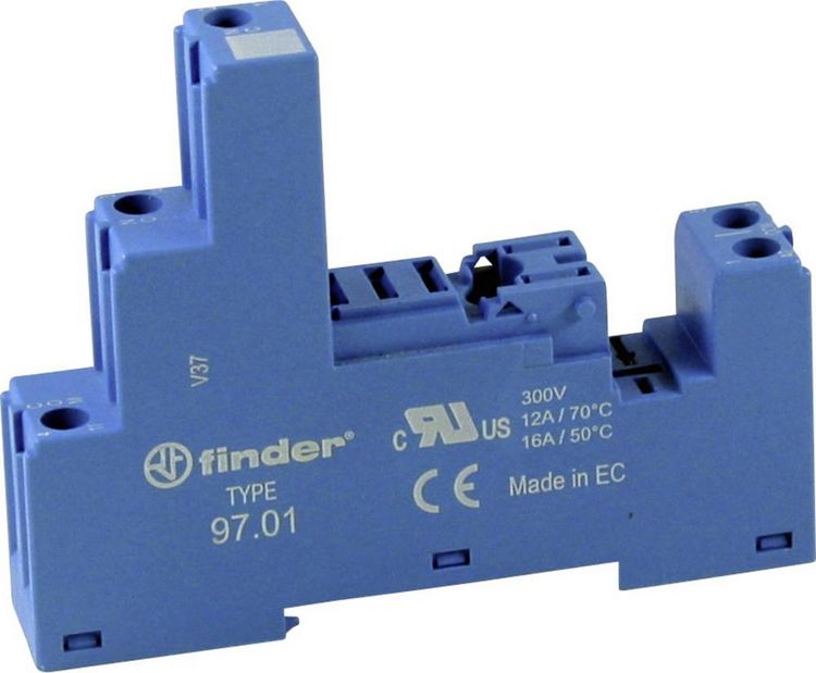 Produktbild: Finder 97.01 Relaissockel 46.61 (L x B x H) 82.9 x 15.8 x 35.3mm 1St.