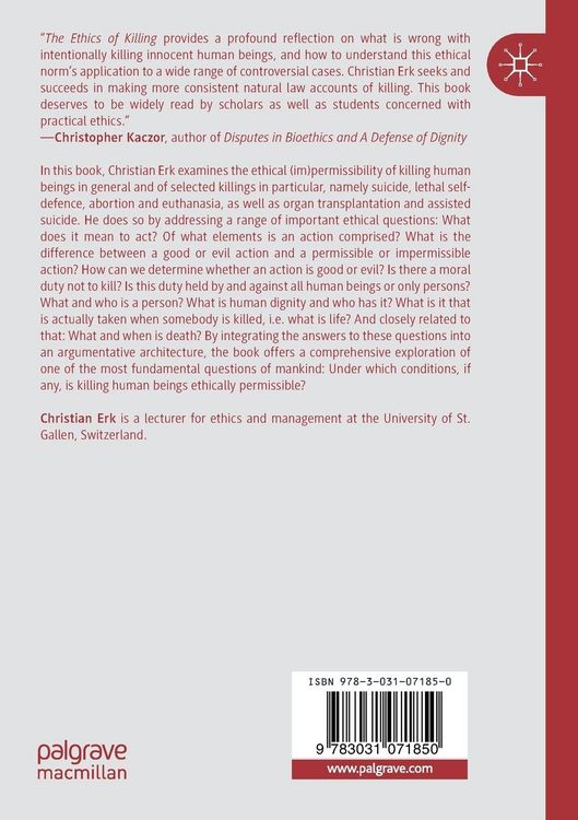 Produktbild: The Ethics of Killing