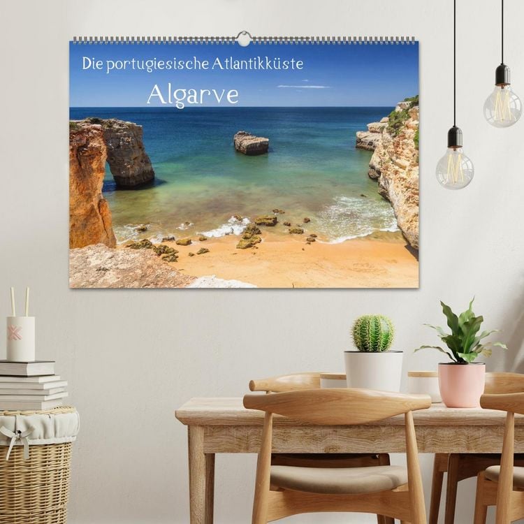 Produktbild: Die portugiesische Atlantikk&uuml;ste - Algarve (Wandkalender 2026 DIN A2 quer), CALVENDO Monatskalender