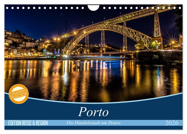 Produktbild: Porto - Die Handelsstadt am Douro (Wandkalender 2026 DIN A4 quer), CALVENDO Monatskalender