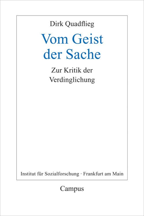 Produktbild: Vom Geist der Sache
