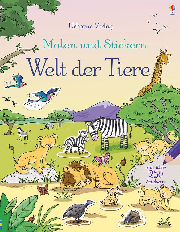 Produktbild: Malen und Stickern: Welt der Tiere