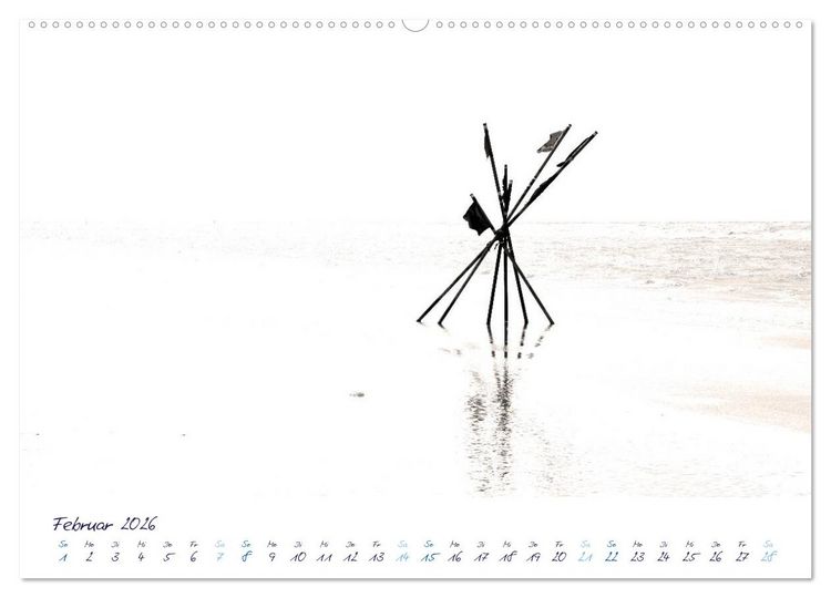 Produktbild: Meeresbilder - Nordsee-Impressionen (hochwertiger Premium Wandkalender 2026 DIN A2 quer), Kunstdruck in Hochglanz