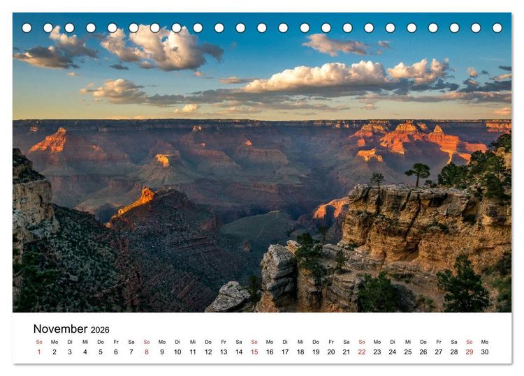 Produktbild: S&uuml;dwesten der USA - Atemberaubende Landschaften (Tischkalender 2026 DIN A5 quer), CALVENDO Monatskalender