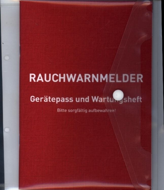 Produktbild: Rauchwarnmelder Ger&auml;tepass und Wartungsheft