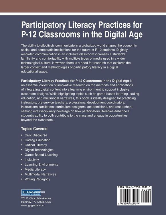 Produktbild: Participatory Literacy Practices for P-12 Classrooms in the Digital Age