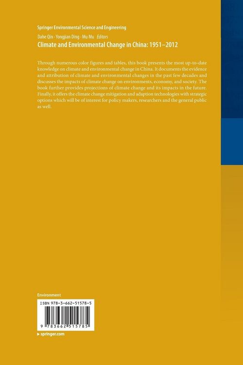 Produktbild: Climate and Environmental Change in China: 1951&ndash;2012