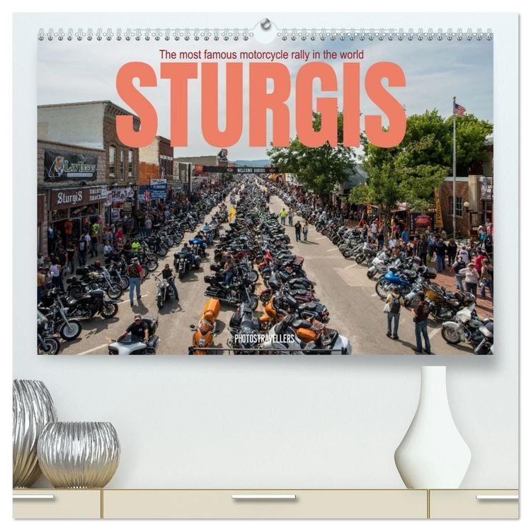 Produktbild: Sturgis - The most famous motorcycle rally in the world (High Quality Premium Wall Calendar 2026 DIN A2 landscape),CALVENDO 12 Month Wall Calendar