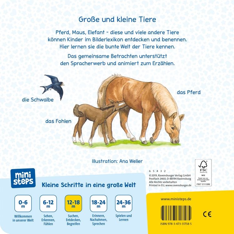 Produktbild: Ministeps: Mein allererstes Tierlexikon