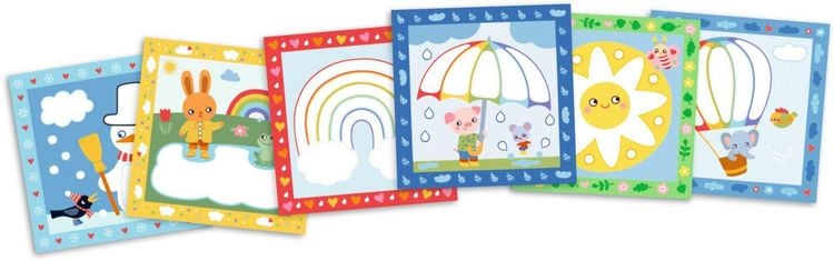 Produktbild: Mein 1. Bastelset: Kn&uuml;ddelbilder Regenbogen (Mini-K&uuml;nstler)