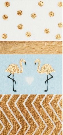 Produktbild: Washi-Tape 4er Set HOTFOIL ROSEGOLD 3x 15mmx5m + 1x 5mmx5m