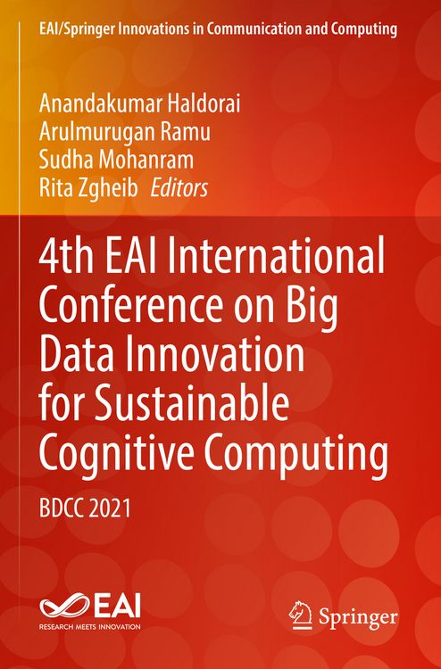 Produktbild: 4th EAI International Conference on Big Data Innovation for Sustainable Cognitive Computing