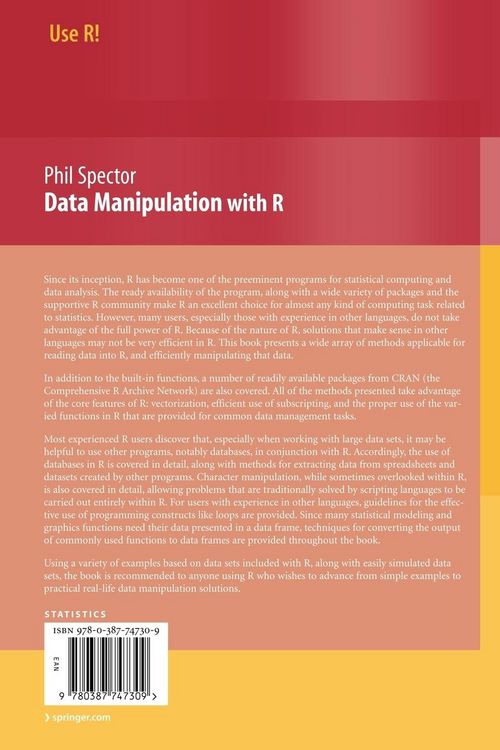 Produktbild: Data Manipulation with R