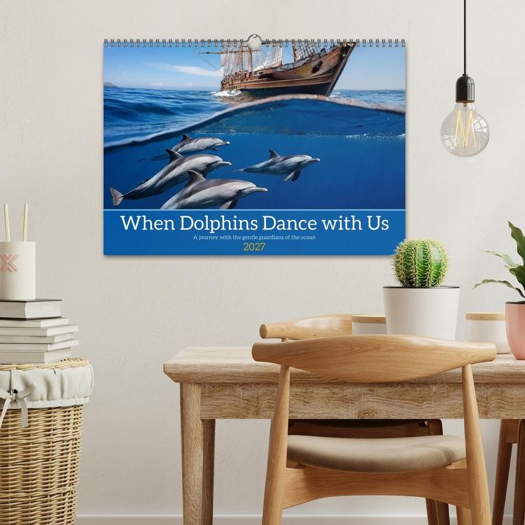 Produktbild: When Dolphins Dance with Us (Wall Calendar 2027 DIN A3 landscape), CALVENDO 12 Month Wall Calendar