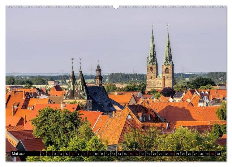 Produktbild: Quedlinburg - Welterbestadt im Harz (Wandkalender 2027 DIN A2 quer), CALVENDO Monatskalender