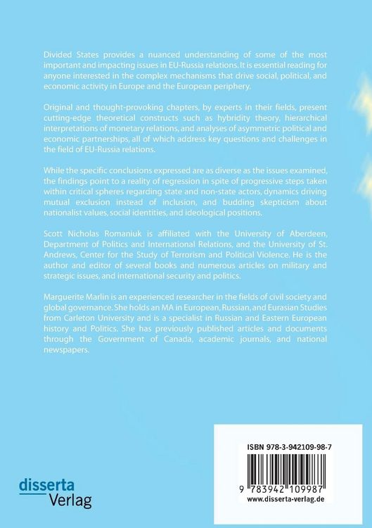Produktbild: Divided States: Strategic Divisions in EU-Russia Relations