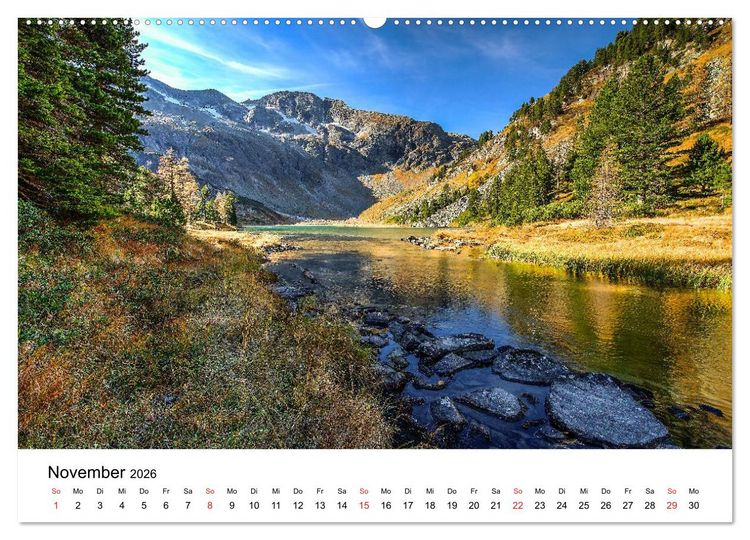Produktbild: Herrliche Berglandschaften - Impressionen aus &Ouml;sterreich und Bayern (Wandkalender 2026 DIN A2 quer), CALVENDO Monatskalender