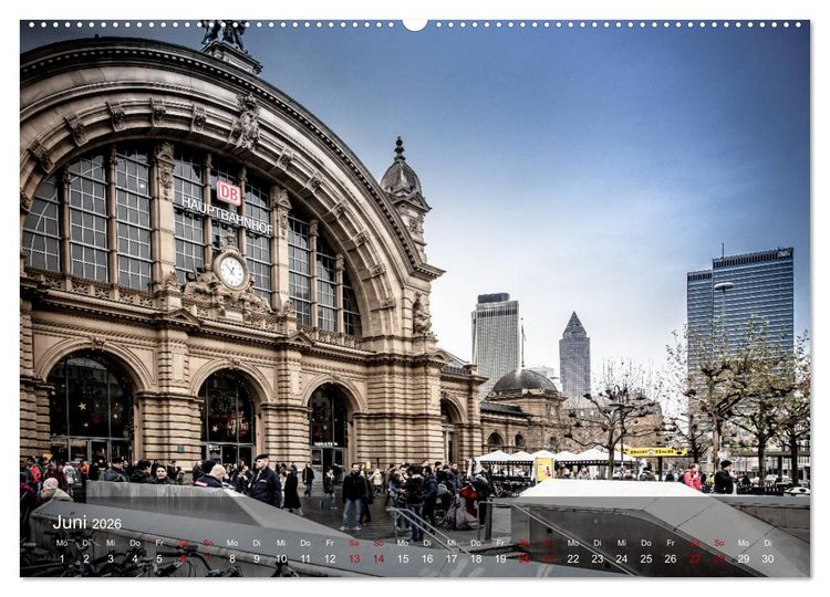 Produktbild: Frankfurt city view (Wandkalender 2026 DIN A2 quer), CALVENDO Monatskalender