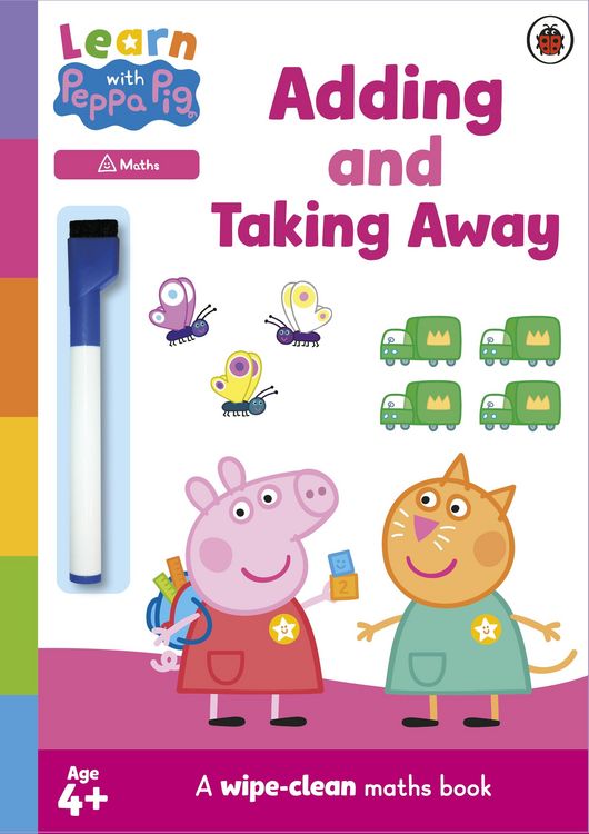 Produktbild: Learn with Peppa: Adding and Taking Away wipe-clean activity book