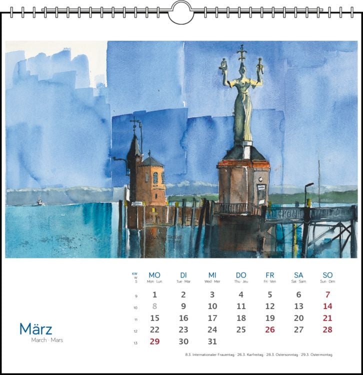 Produktbild: Bodensee Aquarell 2027