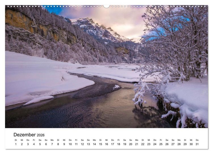 Produktbild: Flusswelt Schweiz (hochwertiger Premium Wandkalender 2026 DIN A2 quer), Kunstdruck in Hochglanz