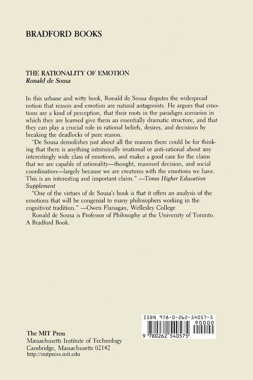 Produktbild: The Rationality of Emotion