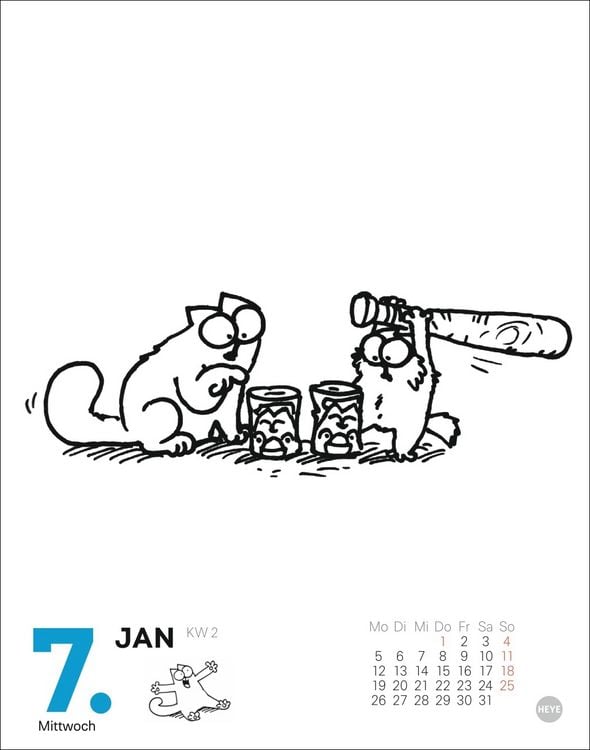 Produktbild: Simons Katze Tagesabreißkalender 2026