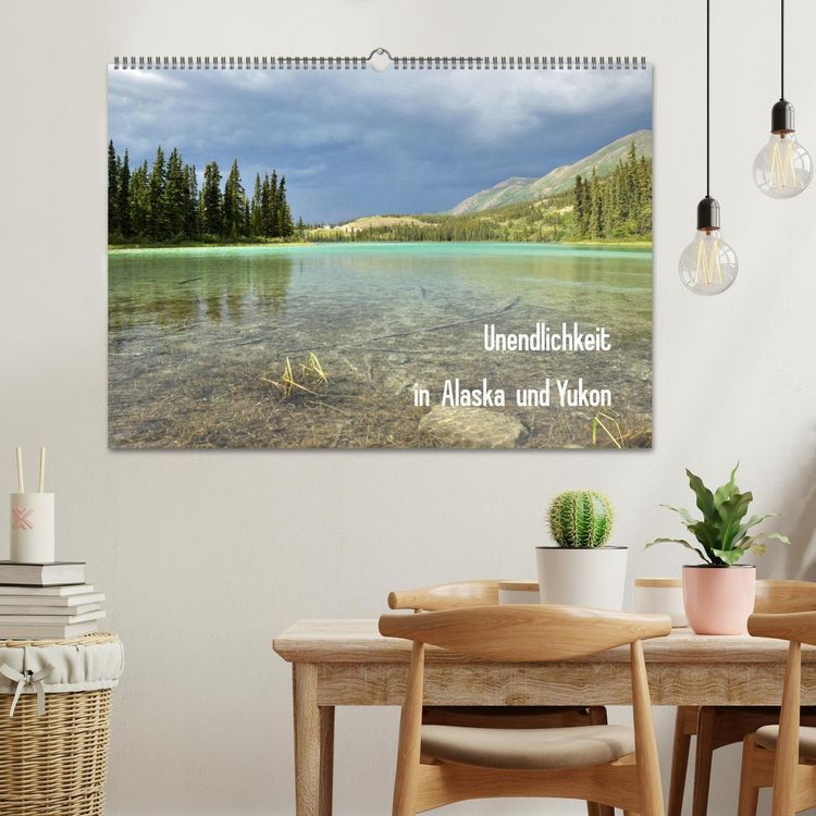 Produktbild: Unendlichkeit in Alaska und Yukon (Wandkalender 2026 DIN A2 quer), CALVENDO Monatskalender