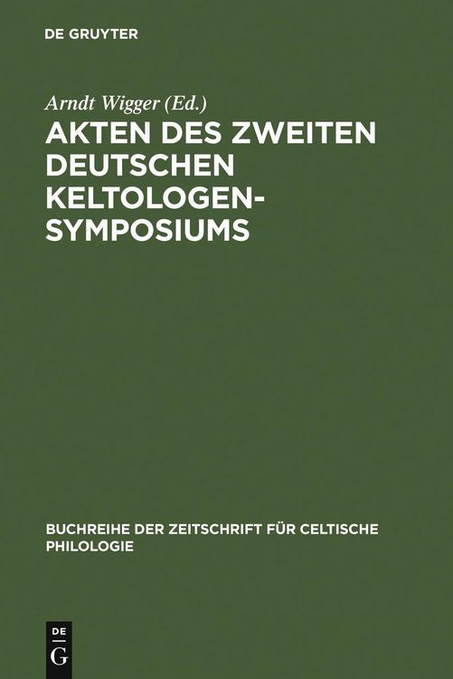 Produktbild: Akten des zweiten deutschen Keltologen-Symposiums