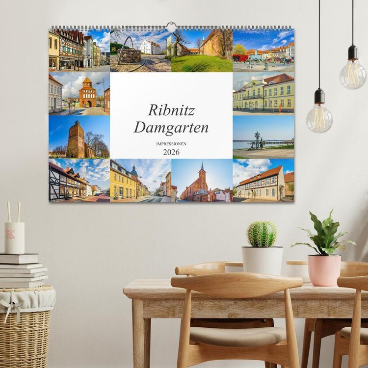 Produktbild: Ribnitz Damgarten Impressionen (Wandkalender 2026 DIN A2 quer), CALVENDO Monatskalender