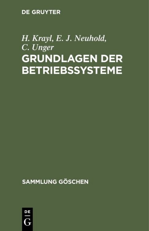 Produktbild: Grundlagen der Betriebssysteme