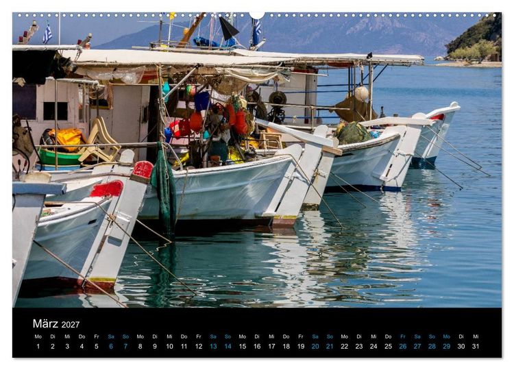 Produktbild: Peloponnes, Griechisches Urgestein von grandioser Sch&ouml;nheit. Die Regionen Argolis, Korinthia und Attika (Wandkalender 2027 DIN A2 quer), CALVENDO Monatskalender