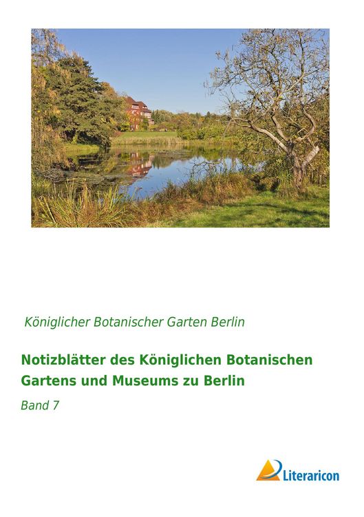 Produktbild: Notizbl&auml;tter des K&ouml;niglichen Botanischen Gartens und Museums zu Berlin