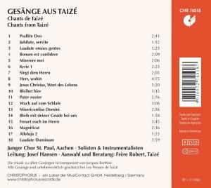Produktbild: Chor St. Paul Aachen: Chants from Taiz'