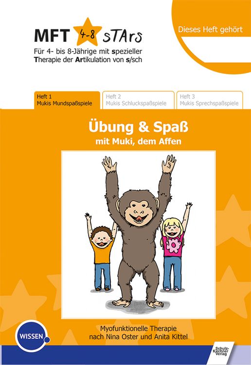 Produktbild: MFT 4-8 Stars - F&uuml;r 4- bis 8-J&auml;hrige mit spezieller Therapie der Artikulation von s/sch - &Uuml;bung & Spa&szlig; mit Muki, dem Affen