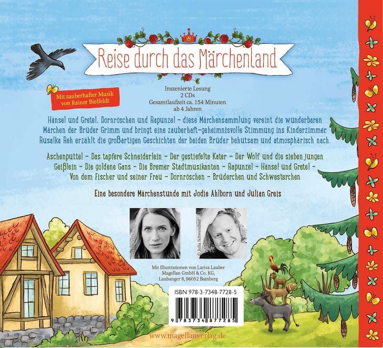 Produktbild: Reise durch das M&auml;rchenland - Die wunderbaren M&auml;rchen der Br&uuml;der Grimm (Audio-CD)